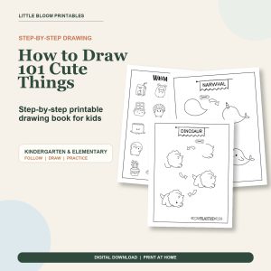How to Draw 101 Cute Things printable cover
