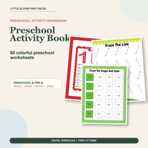 Preschool Activity Book printable cover