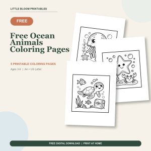Free Free Ocean Animals Coloring Pages printable coloring pages