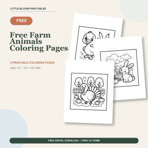 Free Free Farm Animals Coloring Pages printable coloring pages