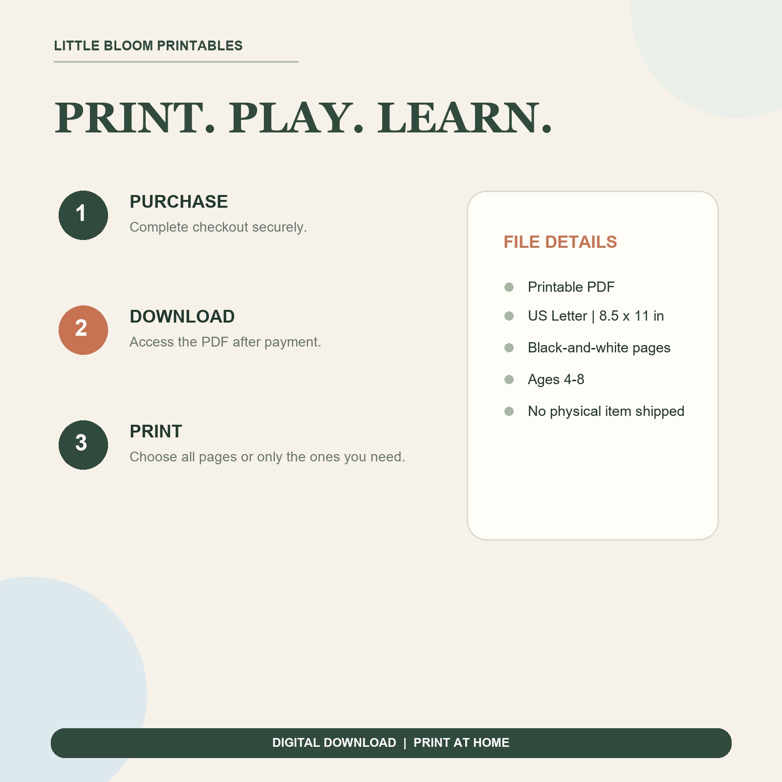 How to download and print Find the Difference